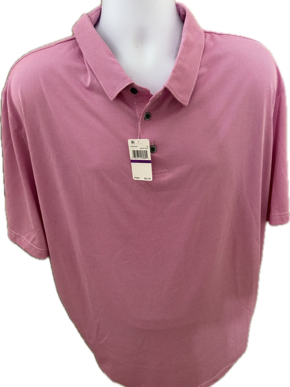 Grand Slam Men's Polo in Dusty Rose Pink